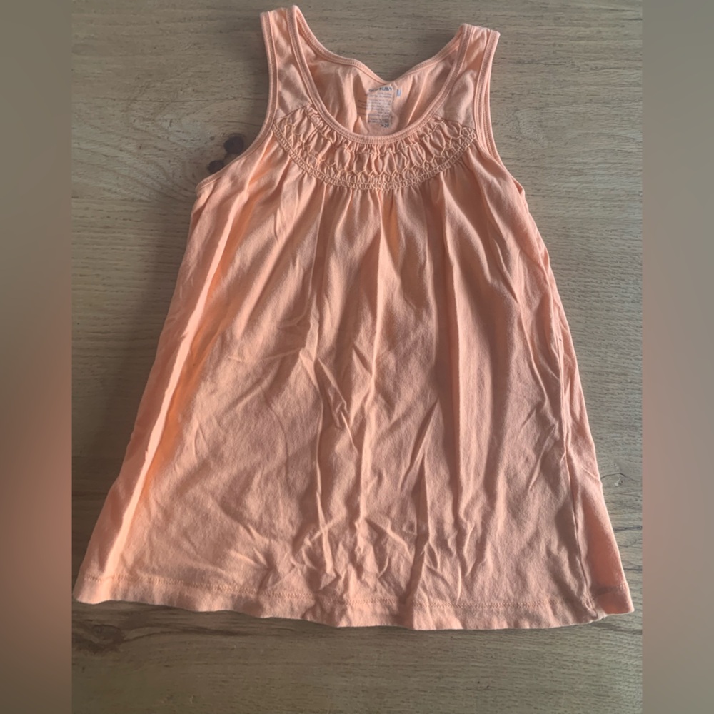 Old Navy Smocked‎ Tank Top Peachy Girls Medium Preloved